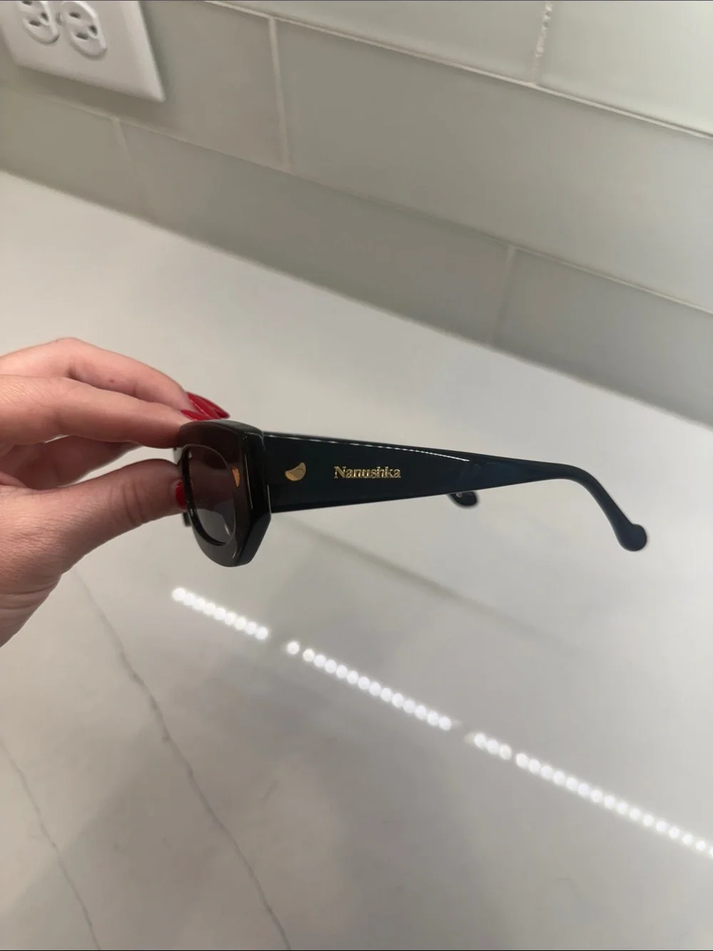 Nanushka Kadee sunglasses in Black